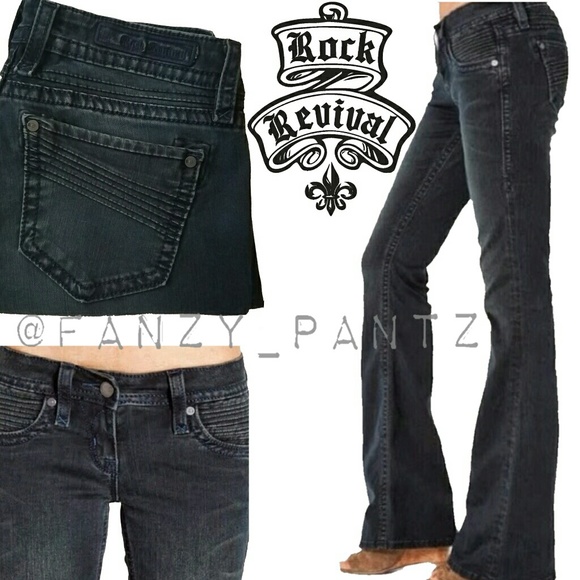 rock revival flare jeans